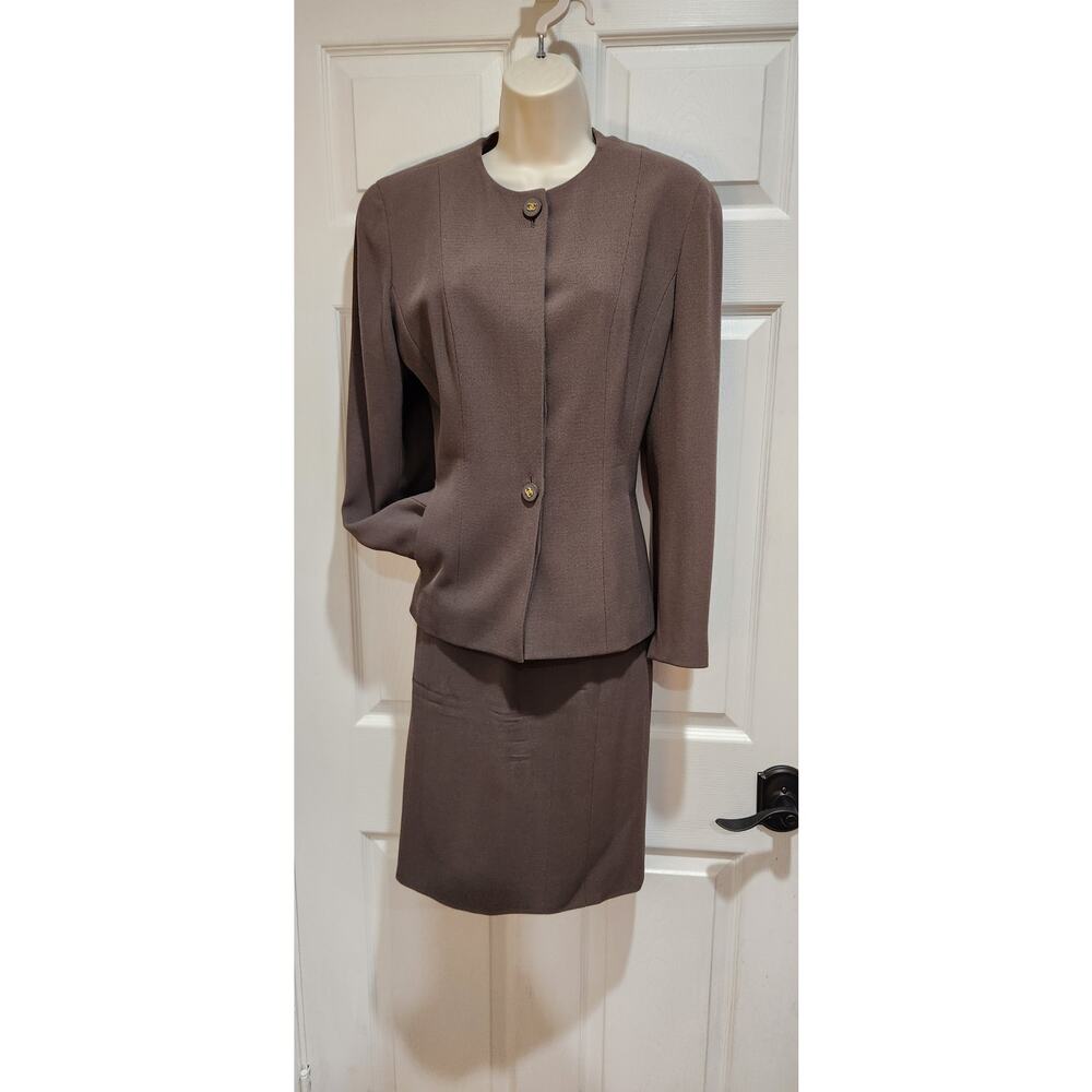 Chanel Skirt Suit Olive L